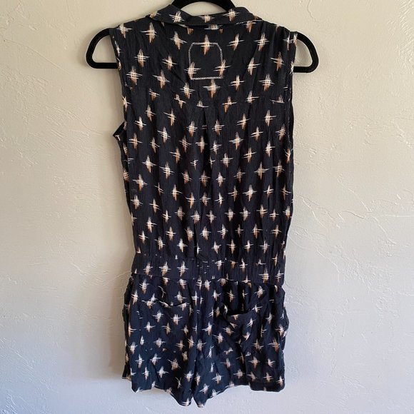 Anthropologie Hei Hei Nova Black Button Down Romper - Picture 6 of 7
